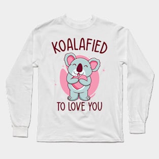 Valentine's Day Koala Love Wildlife Koala Lover Long Sleeve T-Shirt